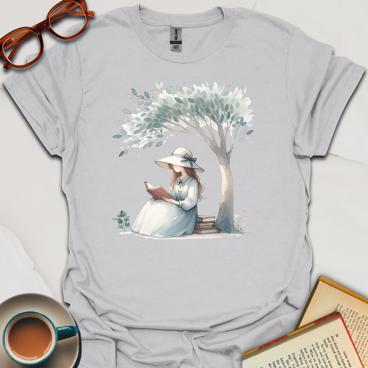 Girl Reading  T-Shirt