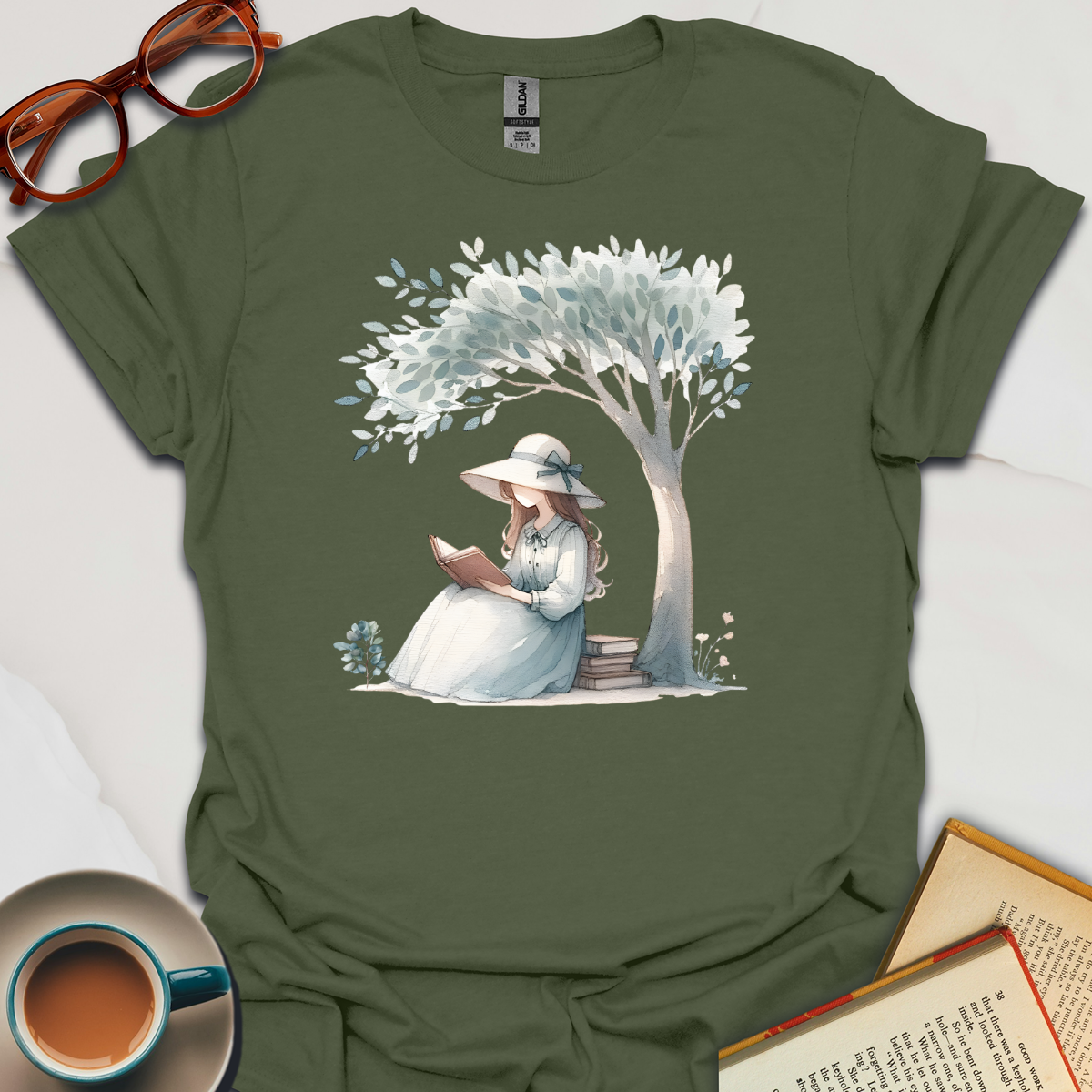 Girl Reading  T-Shirt