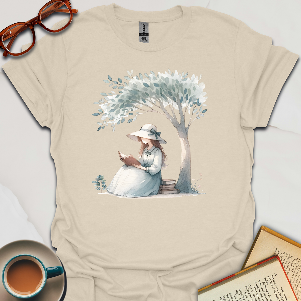 Girl Reading  T-Shirt