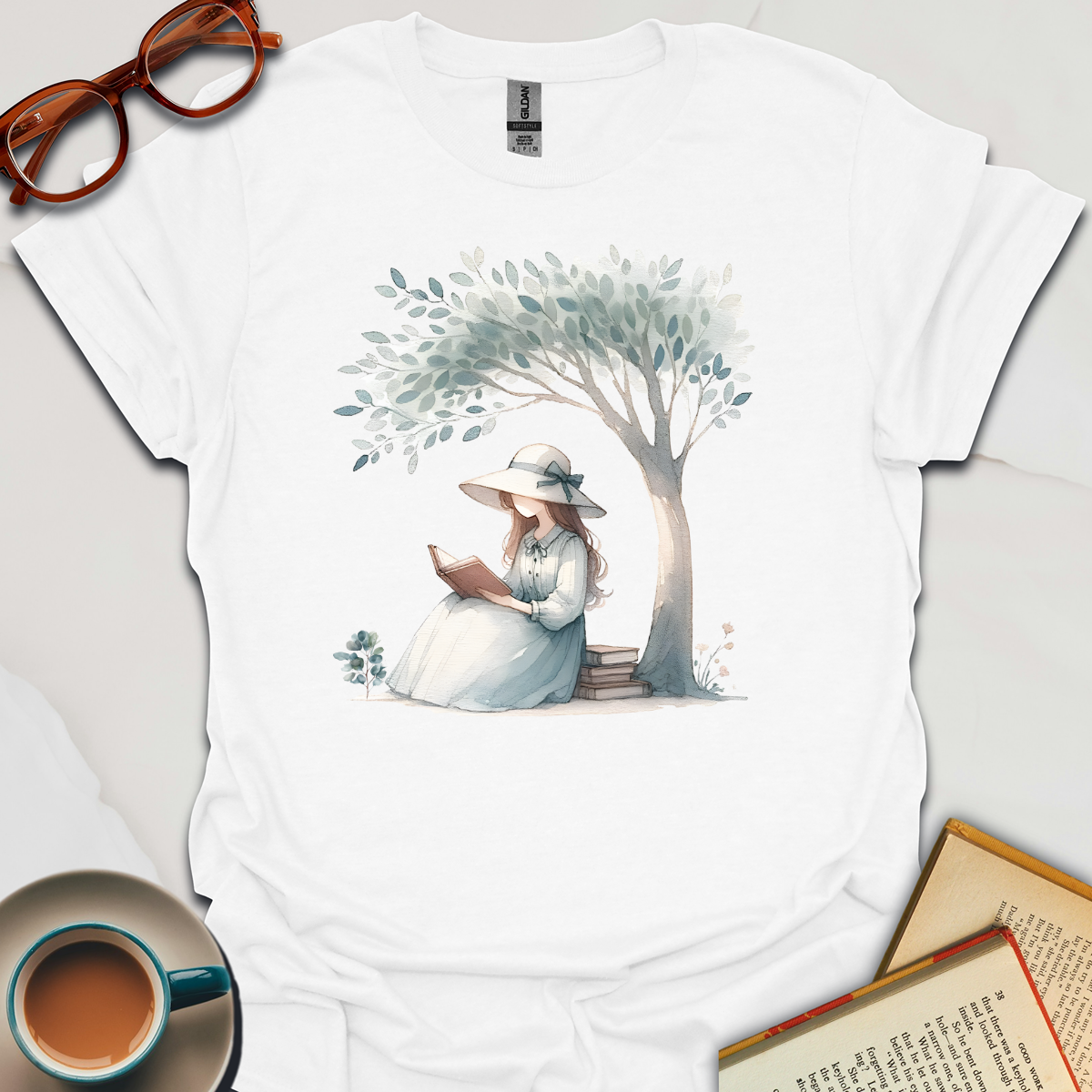 Girl Reading  T-Shirt